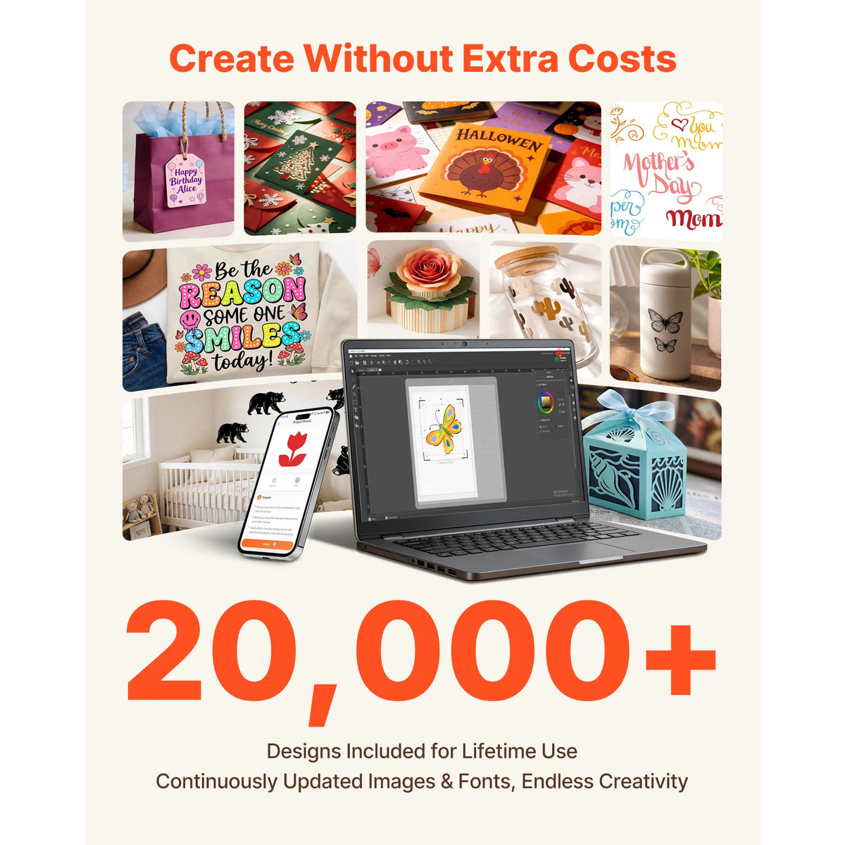 SucceBuy 12 Inch Screen Controlled Vinyl Cutting Machine With Design Resources