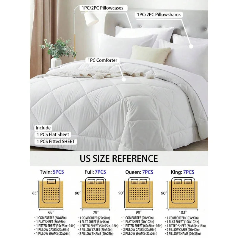 Geometric Pattern Bed Comforter Set Polyester Cotton Soft Summer Bedding