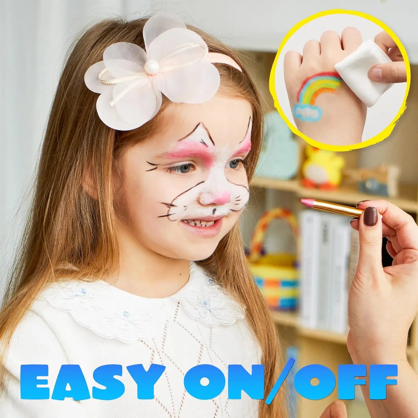 Joyfy 42 Piece Face and Body Paint Crayons Kit Party