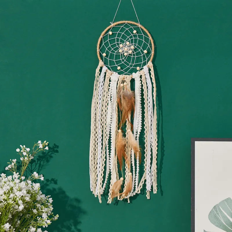 Handcrafted Moon And Sun Dream Catcher Wall Decoration Set