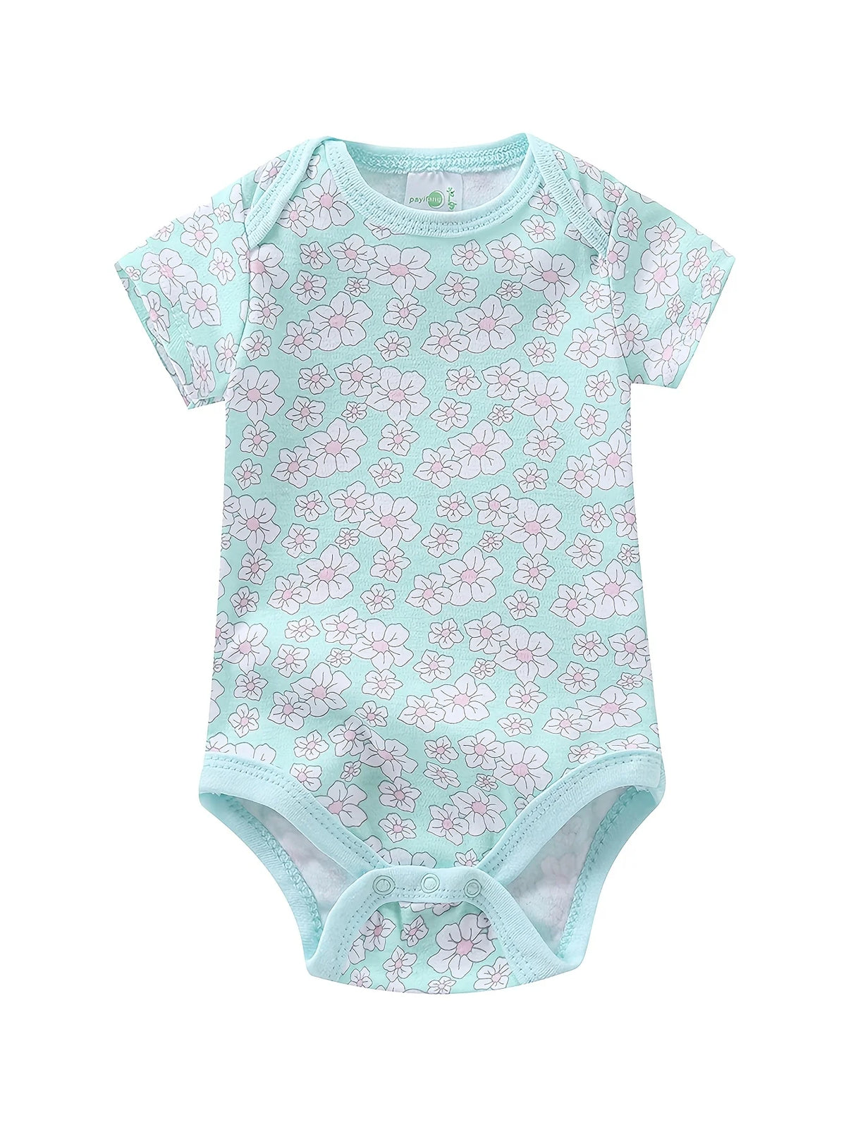 Premium Cotton Blend Baby Girl Short Sleeve Bodysuit Set