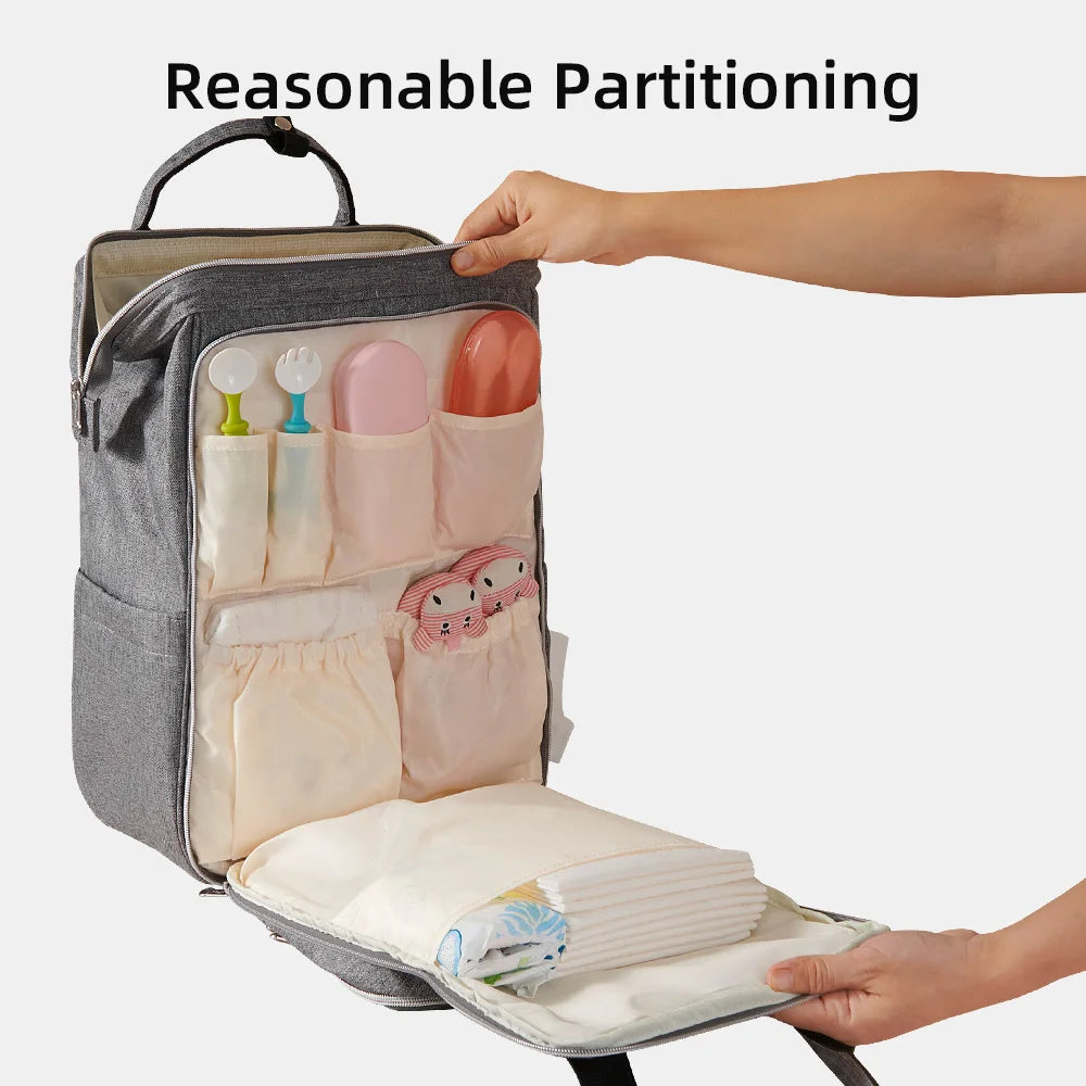 Sunveno Diaper Backpack Large Capacity Multifunction Waterproof Travel Bag