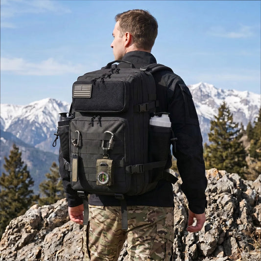 ReFire Gear Tactical Fishing Backpack with Water Bottle Holders