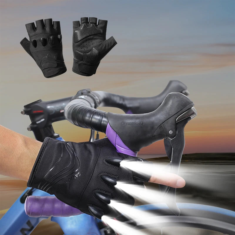 Daywolf LED Gloves For Hiking Cycling With Multi Mode Flashlights