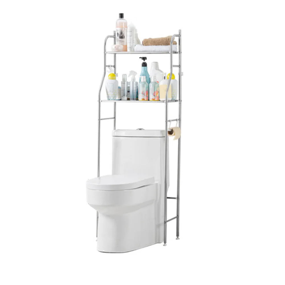Studyset Over Toilet Storage Shelf 2-Tier Freestanding Metal Organizer