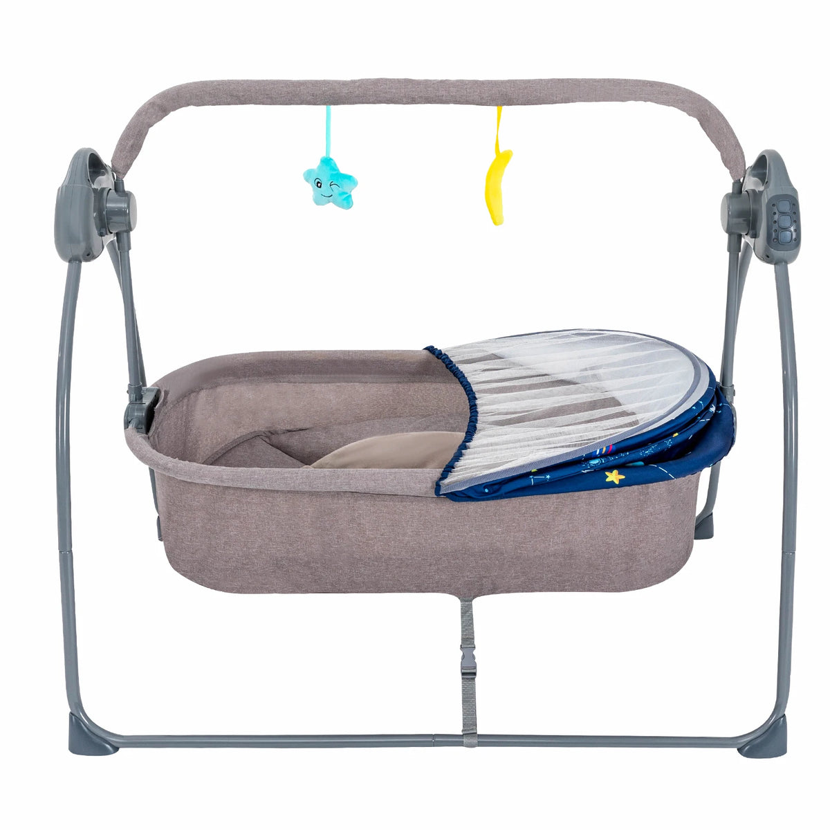 Bymaocar Electric Baby Cradle Swing With Remote Control Auto Rocking