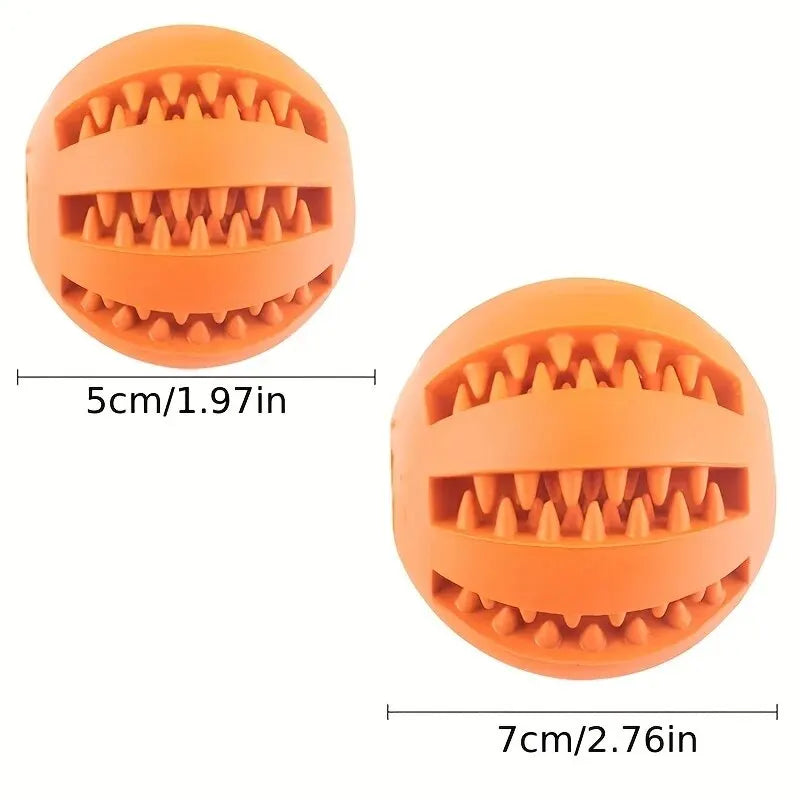 Nontoxic Rubber Dog Toy Ball Bite Resistant Chew Toy