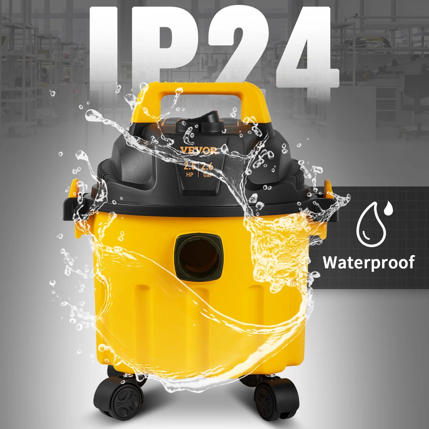 SucceBuy Portable Wet Dry Vacuum With Blower And HEPA Filter