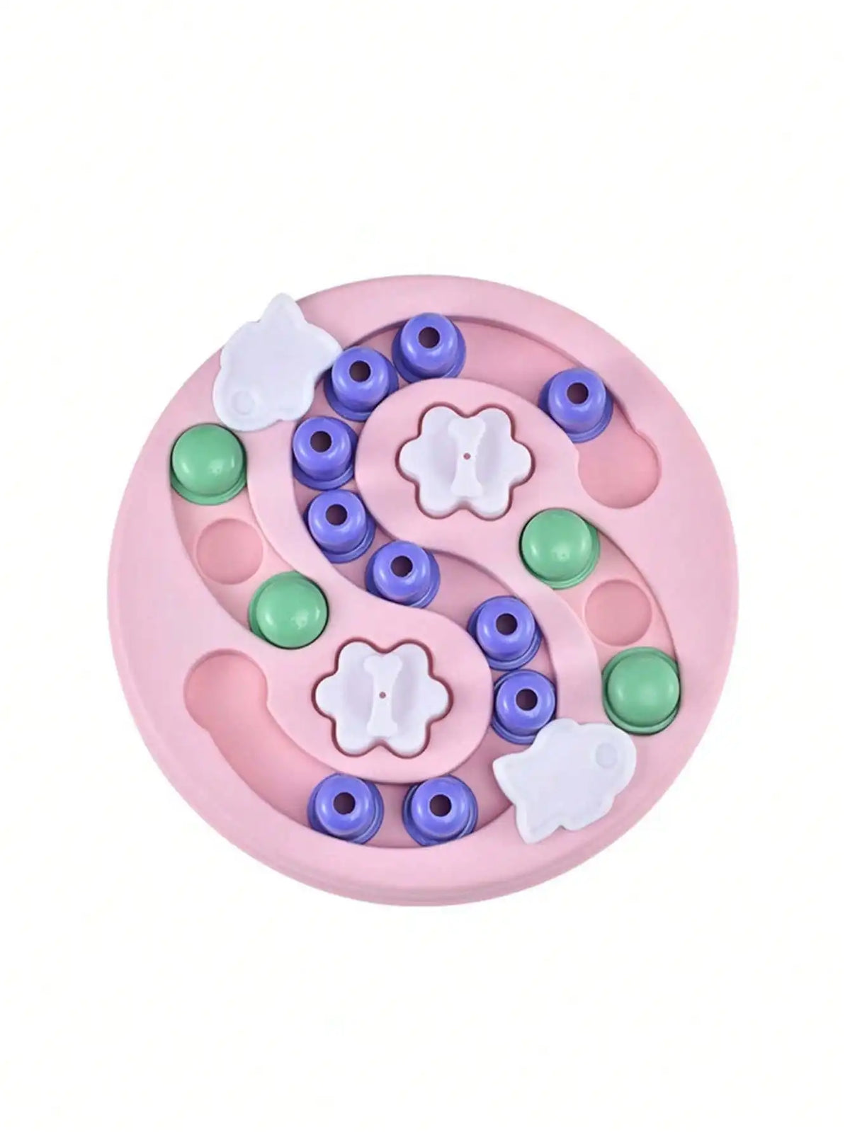 Interactive Pet Puzzle Slow Feeder Treat Dispenser Bowl