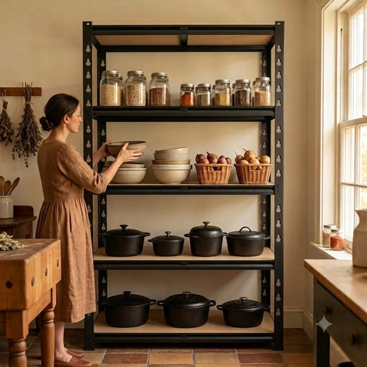 Five Tier Adjustable Heavy Duty Metal Storage Rack