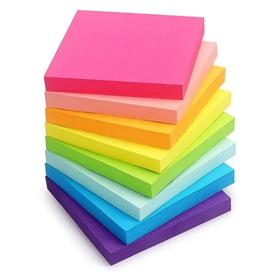 Self Stick Notes Adhesive Memo Pads for Office Home Use