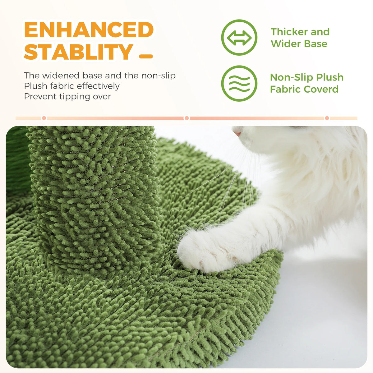 PAWZ Road Cactus Cat Scratching Post With Sisal Sturdy Poles