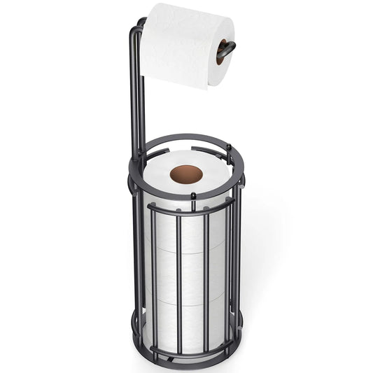 Rust Resistant Tool Free Freestanding Toilet Paper Storage Rack
