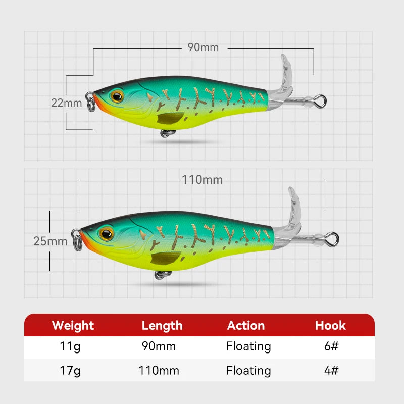Kingdom Topwater Hard Bait Lures For Bass And Pike Fishing