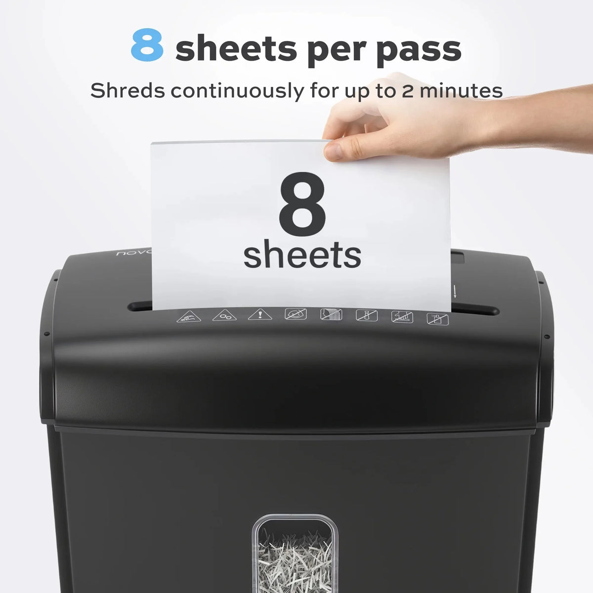 Deli Micro Cut Paper Shredder P5 Security Credit Card Shredding