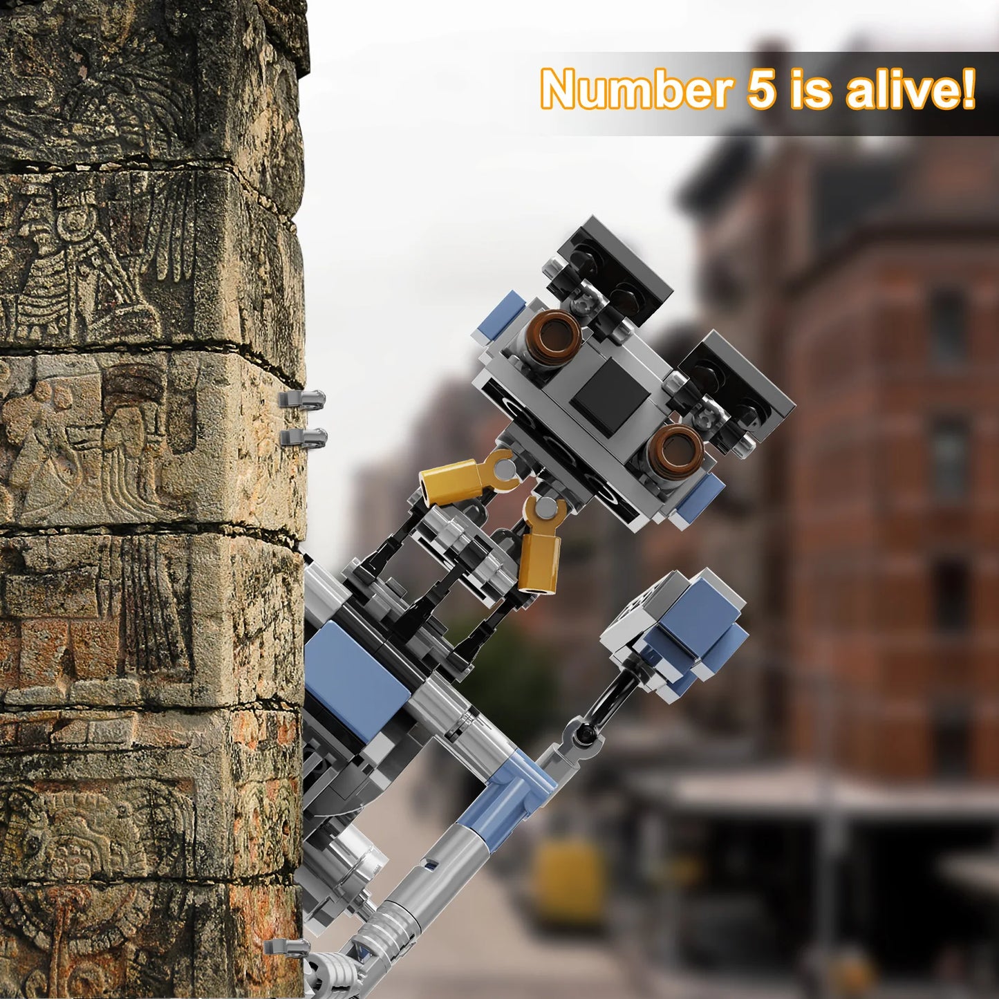 Johnny 5 Robot Collectible Building Blocks Brick Set Kit
