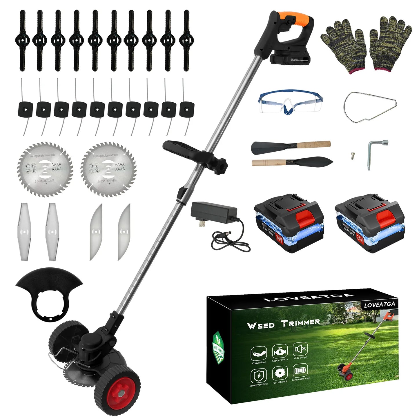 Cordless Electric Grass Trimmer Lawn Mower And Edger