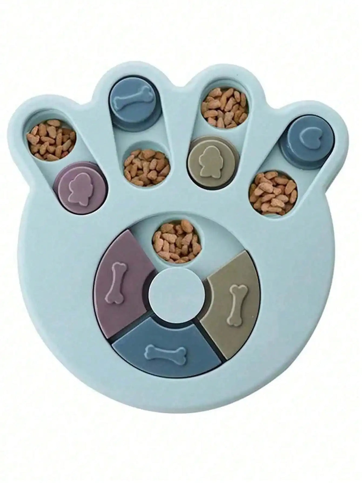 Interactive Dog And Cat Slow Feeder Puzzle Food Dispenser