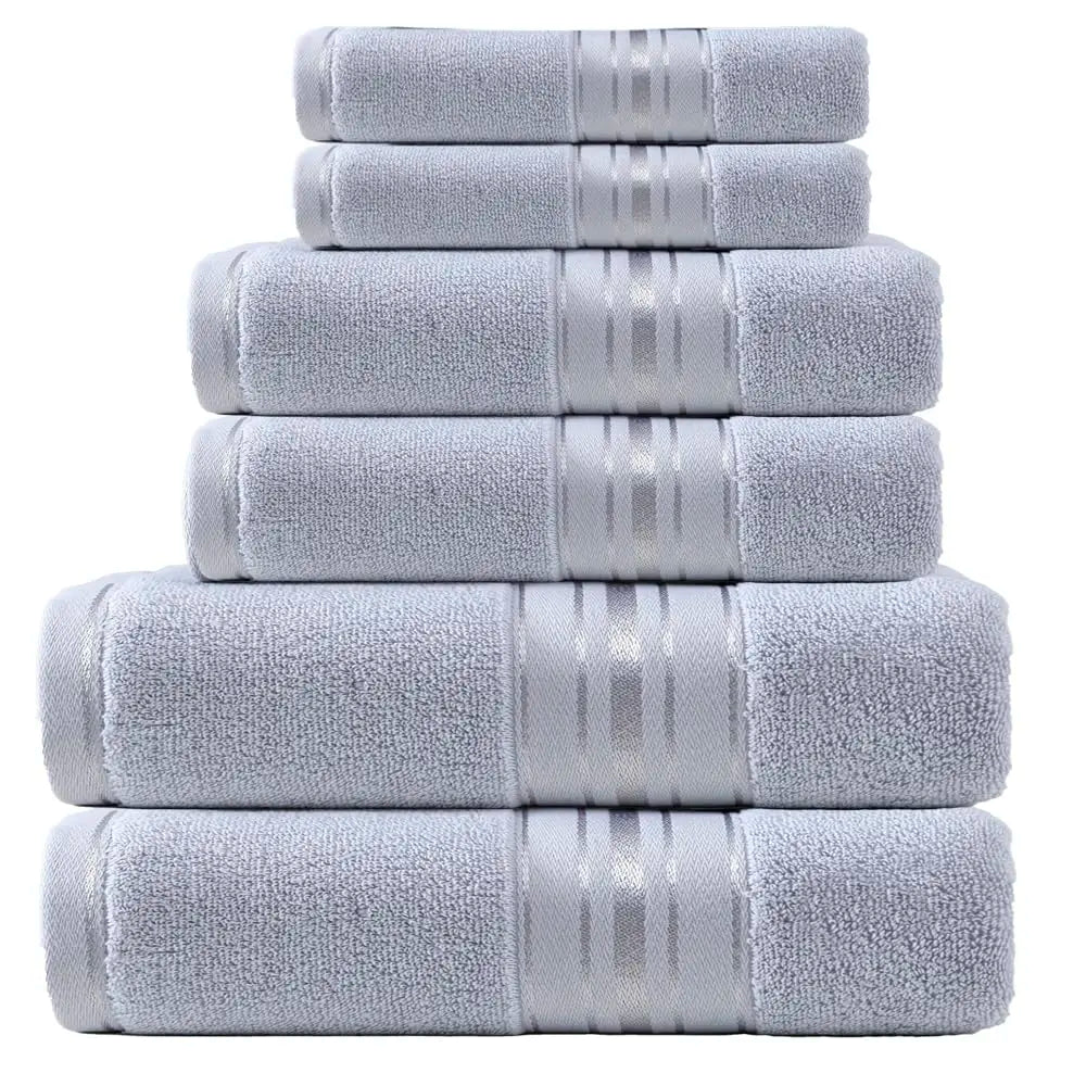 Premium 6 Piece Soft Cotton Turkish Bath Towel Set