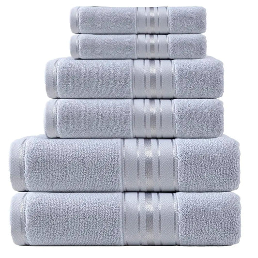 Premium 6 Piece Soft Cotton Turkish Bath Towel Set