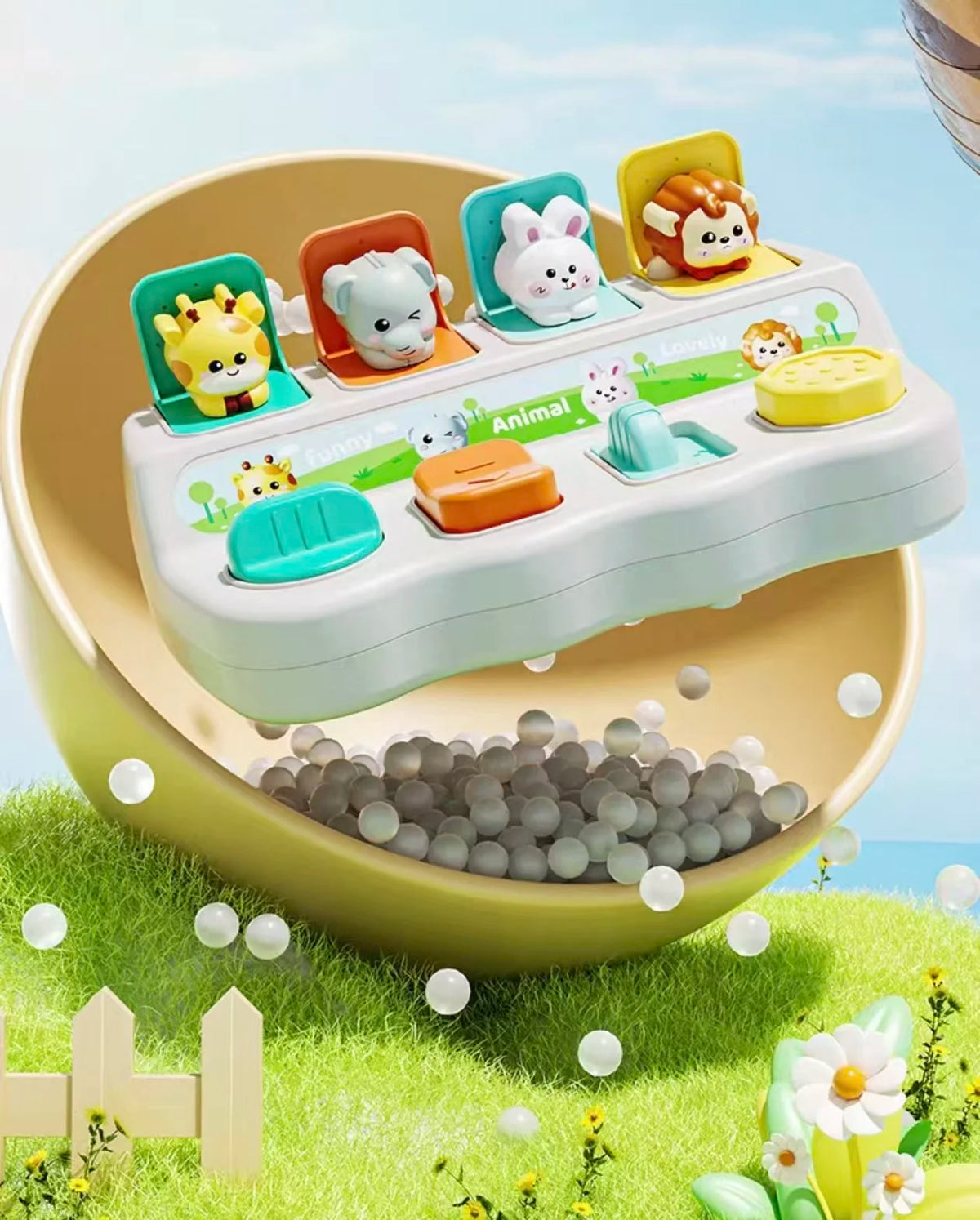 Montessori Pop Up Animal Boxes for Logic and Motor Skills