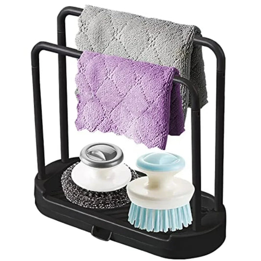 Stainless Steel Kitchen Sink Rack Organizer For Sponge And Dish Cloth