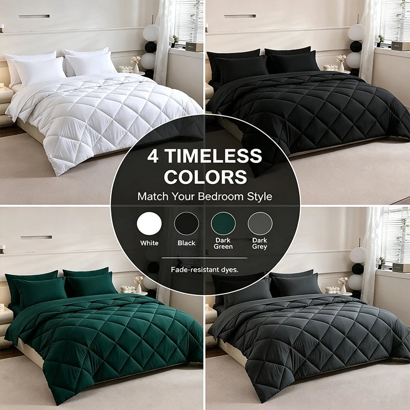easYum Quilted Bedding Set With Comforter Sheets And Pillowcases