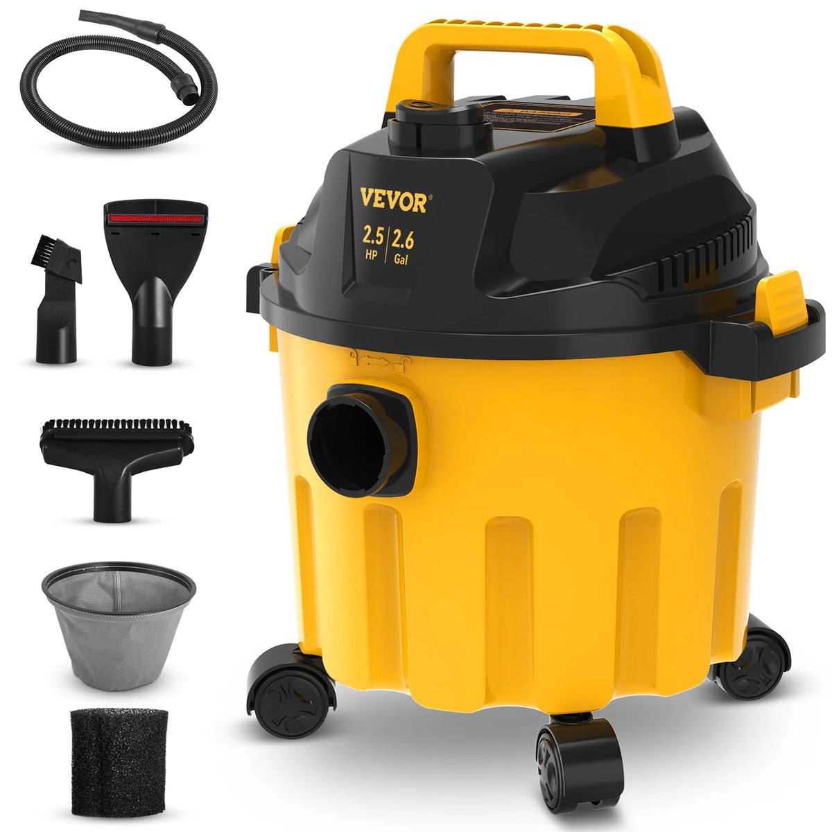 SucceBuy Portable Wet Dry Vacuum With Blower And HEPA Filter