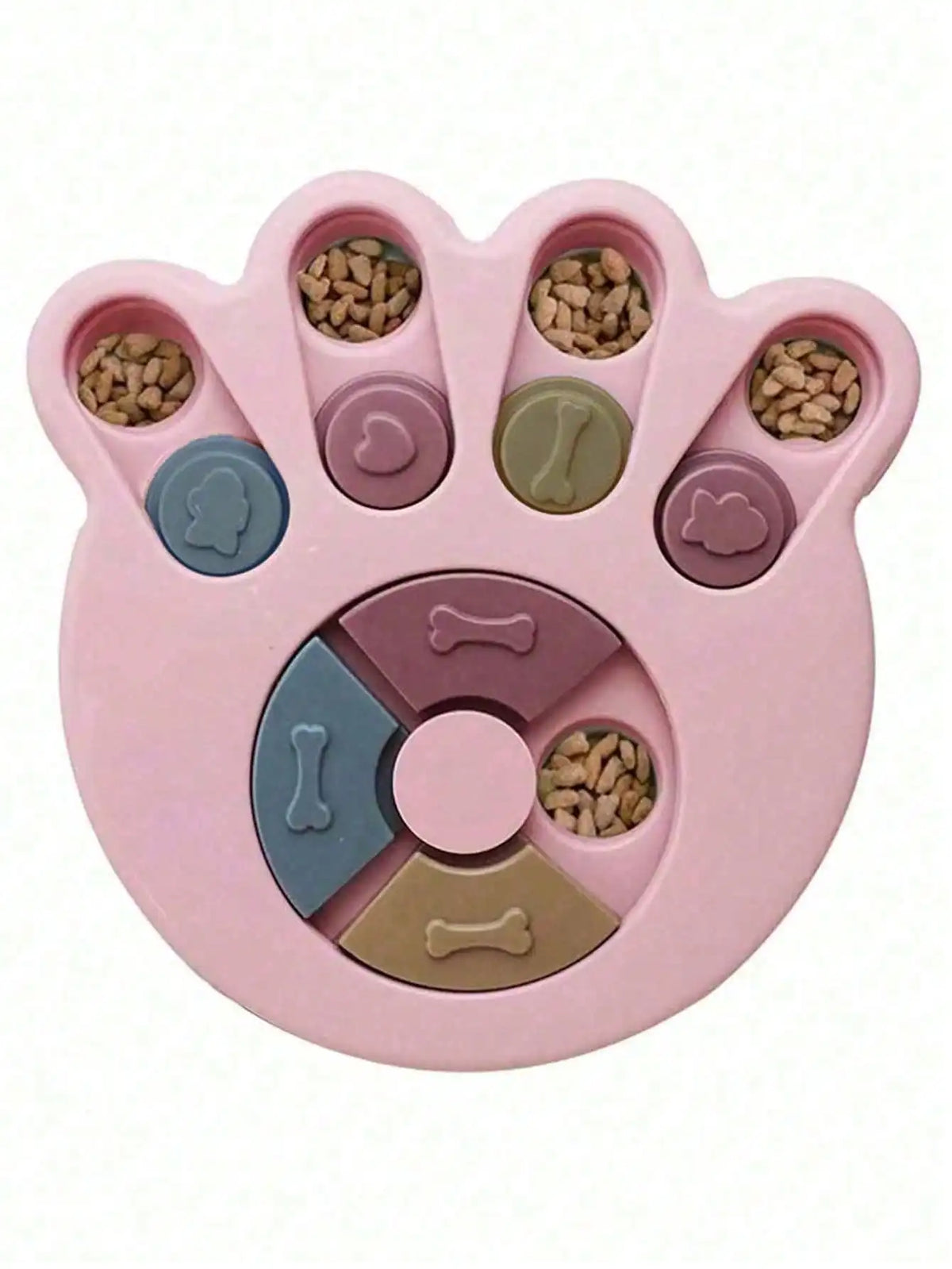 Interactive Pet Puzzle Slow Feeder Treat Dispenser Bowl