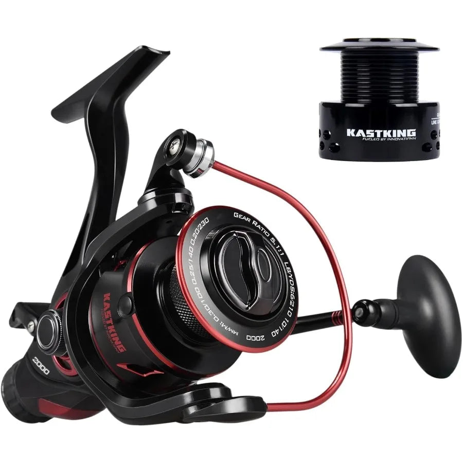 KastKing Sharky Baitfeeder III Spinning Reel Carbon Fiber Drag Stainless Steel BB