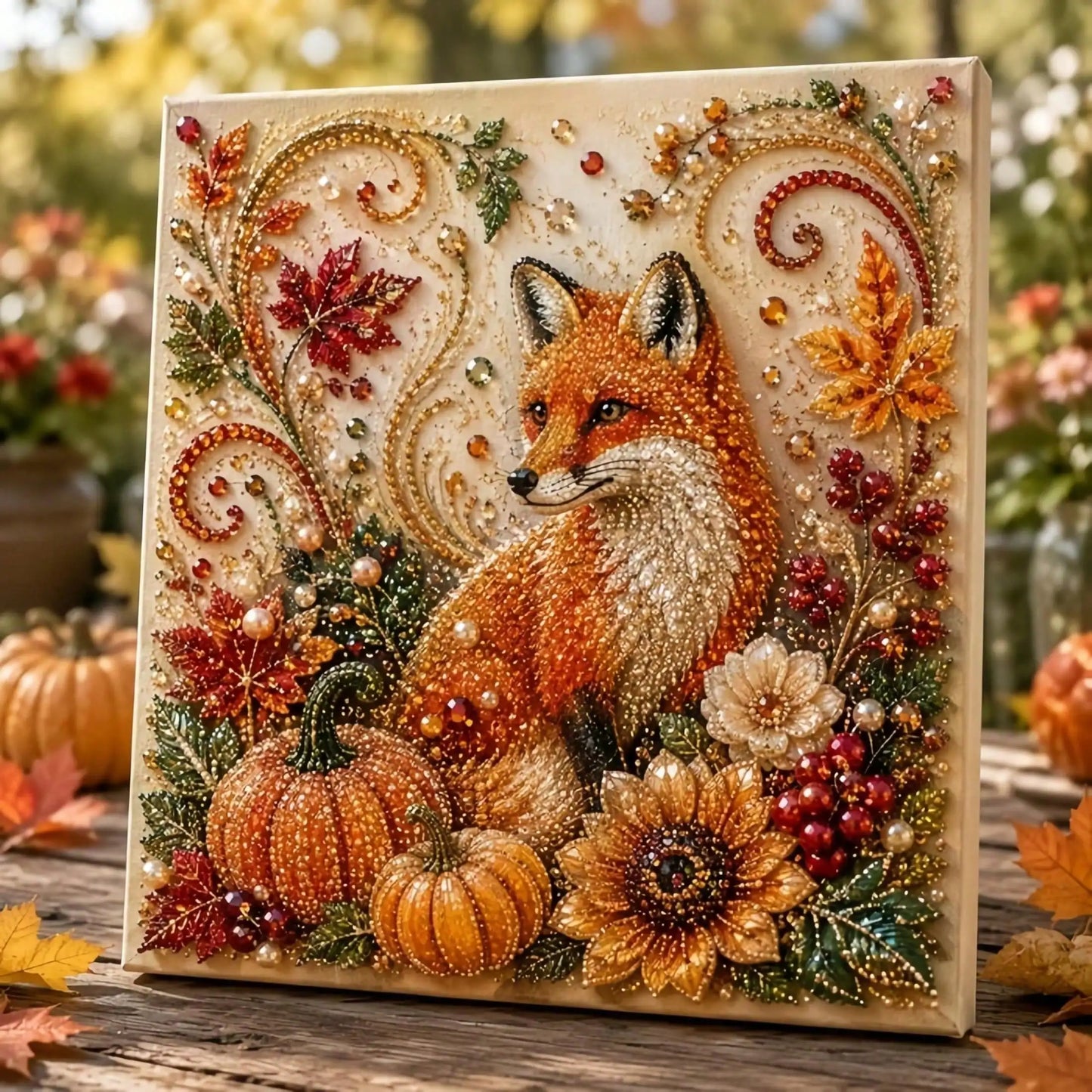 Autumn Pumpkin 5D Diamond Art Painting Kit For Adults