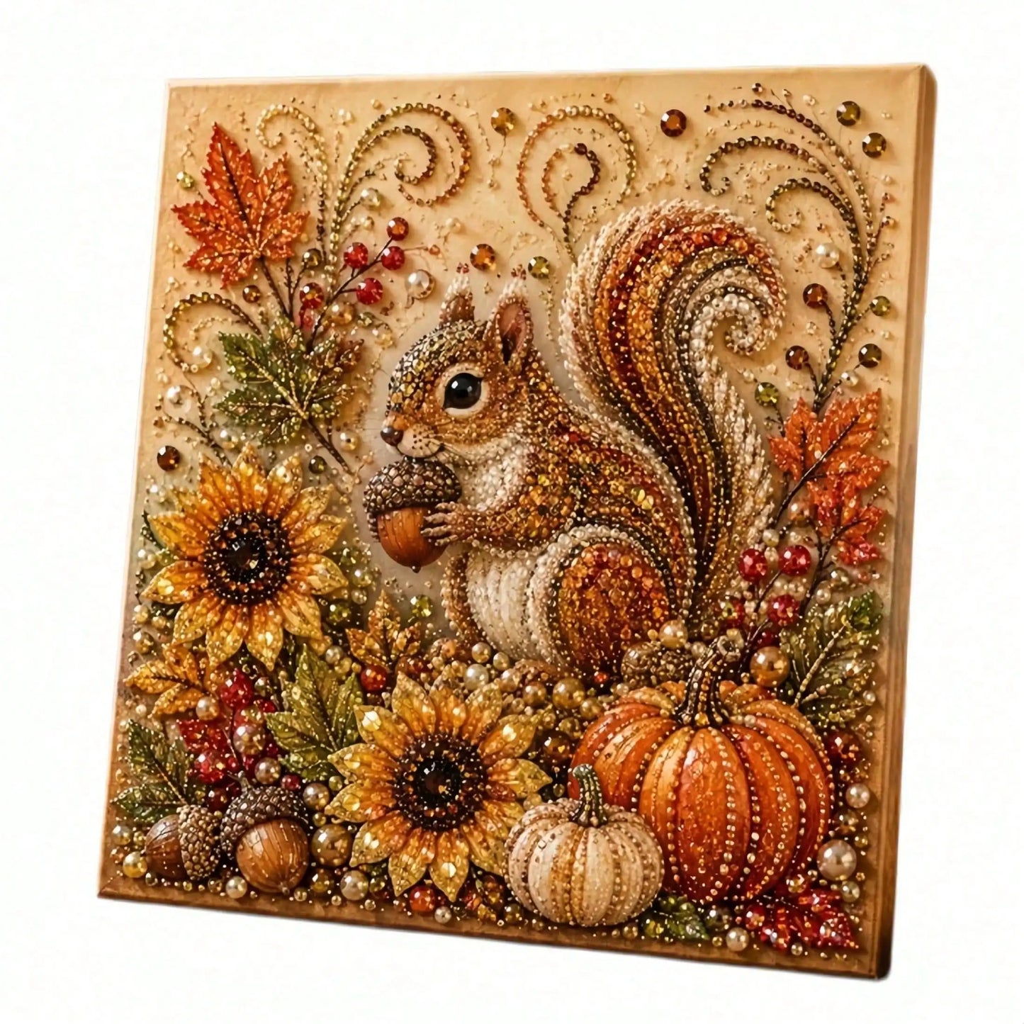Autumn Pumpkin 5D Diamond Art Pearl Embroidery Painting Kit