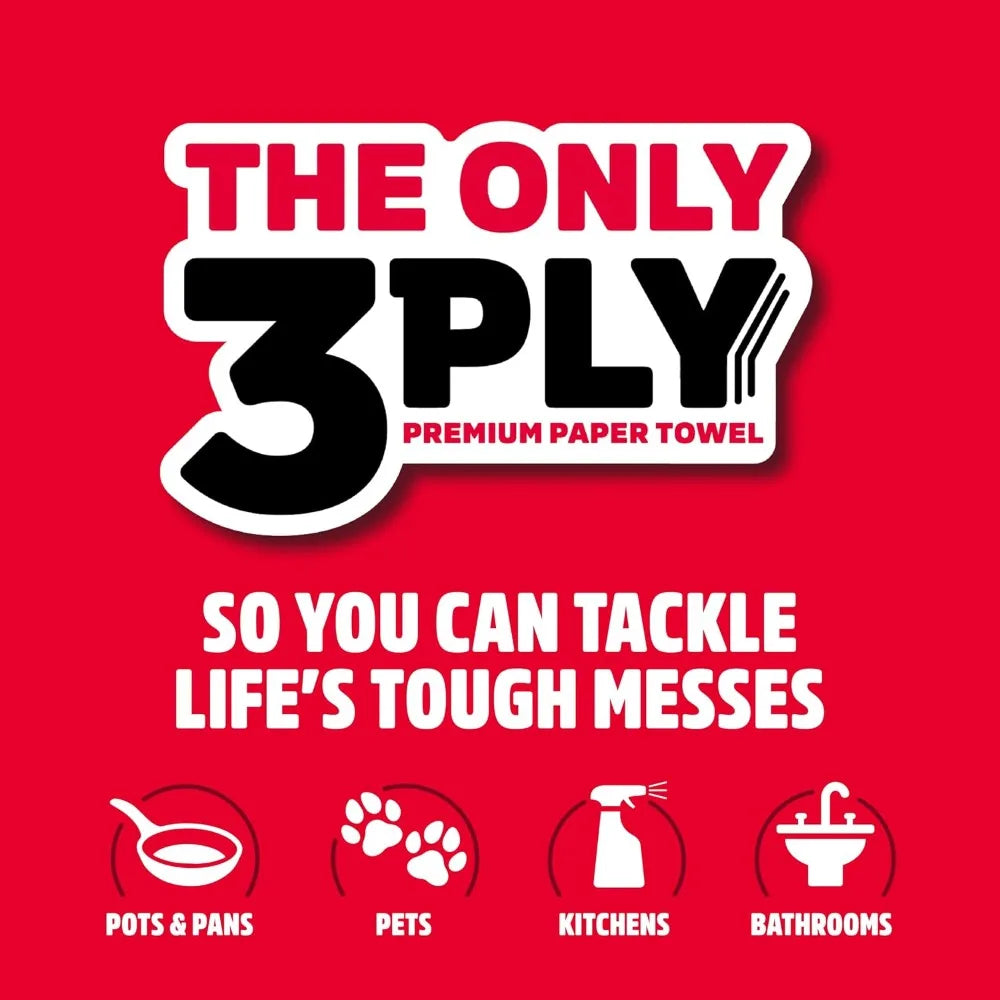 3 Ply Paper Towels Triple Roll Absorbent And Durable