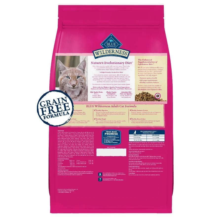 Blue Buffalo Wilderness High Protein Adult Cat Food With Salmon