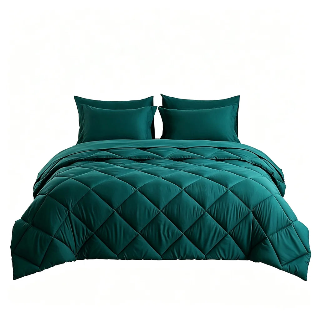 easYum Quilted Bedding Set With Comforter Sheets And Pillowcases