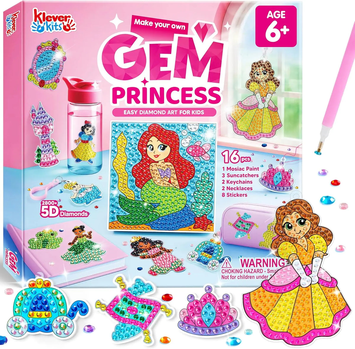 Joyfy 5D Diamond Gem Painting Art Craft Kit For Kids