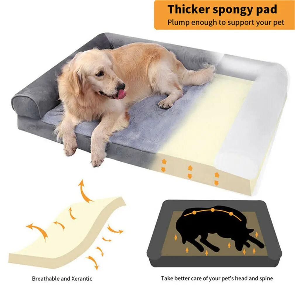 BINGOPAW Orthopedic Dog Bed Removable Cotton Cover Foam