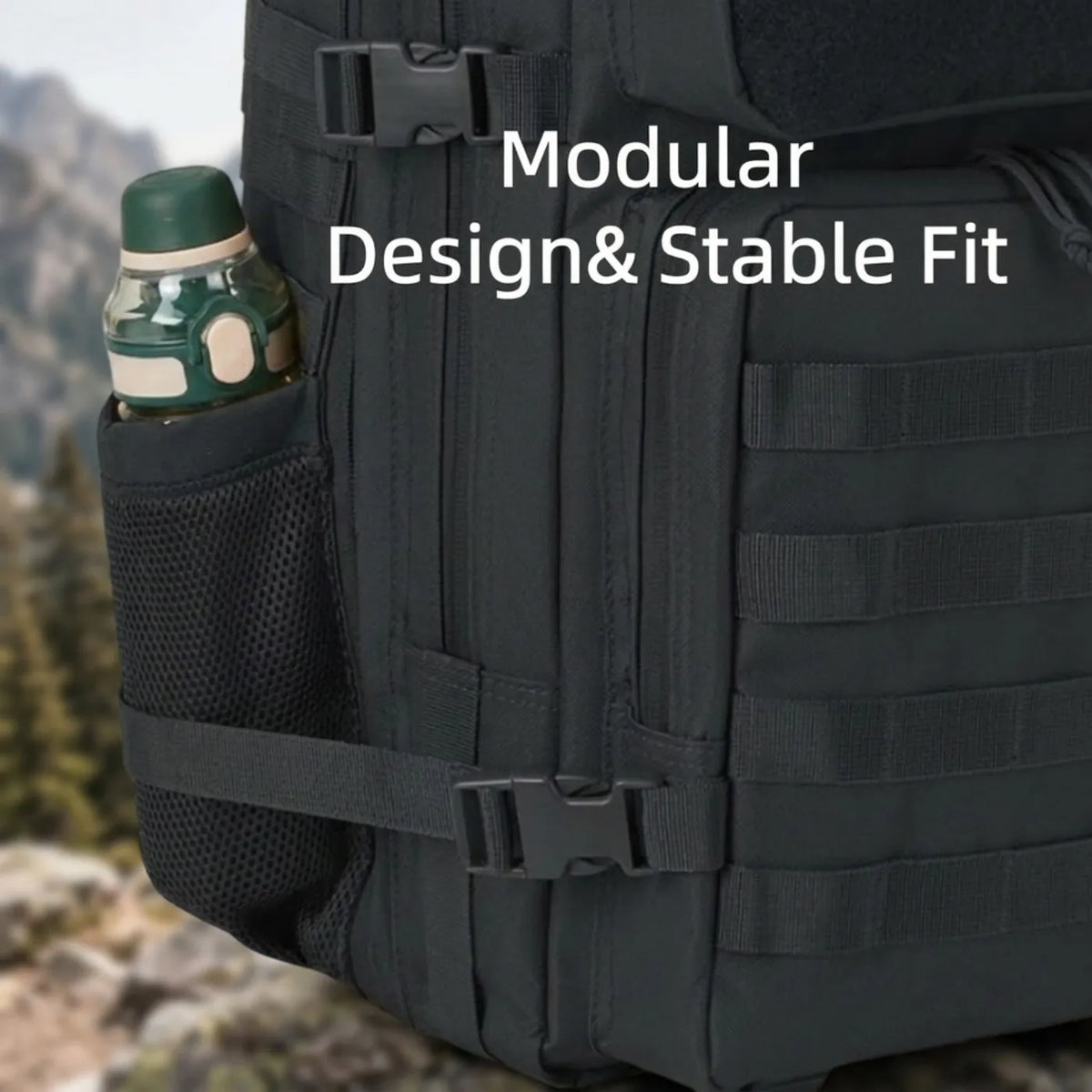 ReFire Gear Tactical Fishing Backpack with Water Bottle Holders