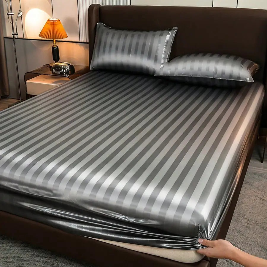 Satin Bedding Set Soft Silky Washable Wrinkle Resistant Pillowcases