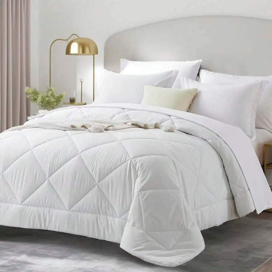 Geometric Pattern Bed Comforter Set Polyester Cotton Soft Summer Bedding