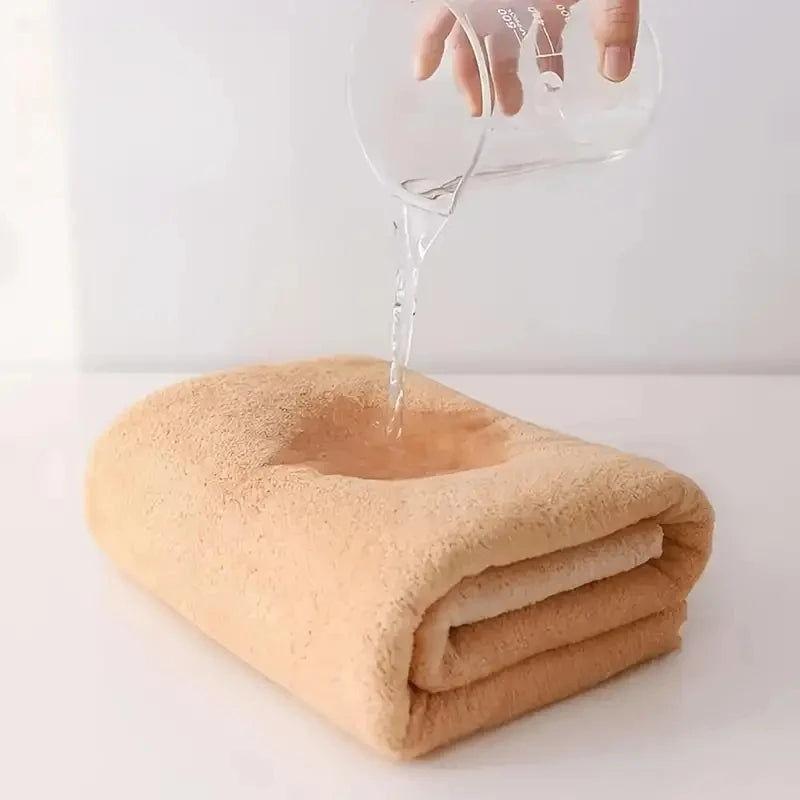 Premium Coral Velvet Bath Towel Set Highly Absorbent Quick Dry