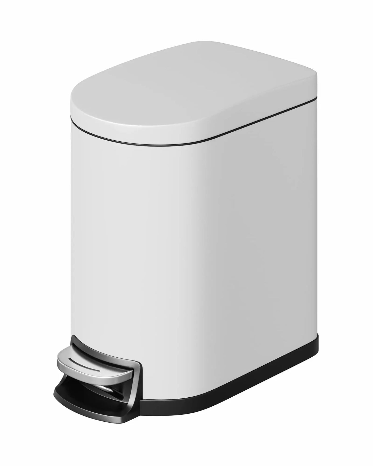 Step On Stainless Steel Trash Can With Soft Close Lid