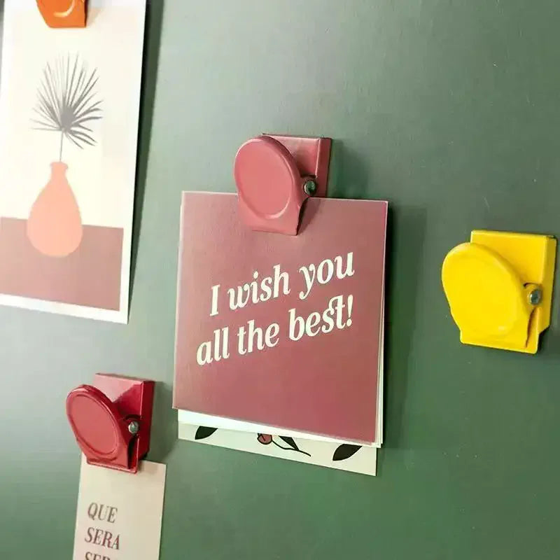 Multifunctional Magnetic Office Fridge File Organizer Clips